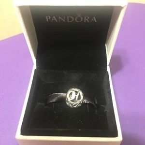 Authentic Pandora Letter H Charm